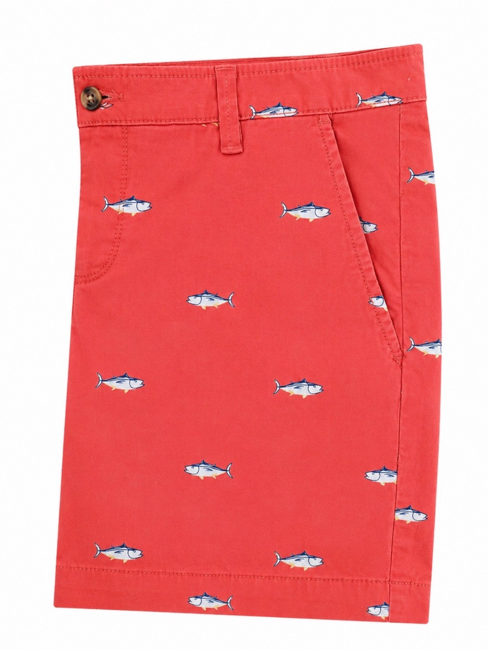 Men's CROWN AND IVY Coral Fish-Print Cotton Shorts